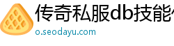 传奇私服db技能代表